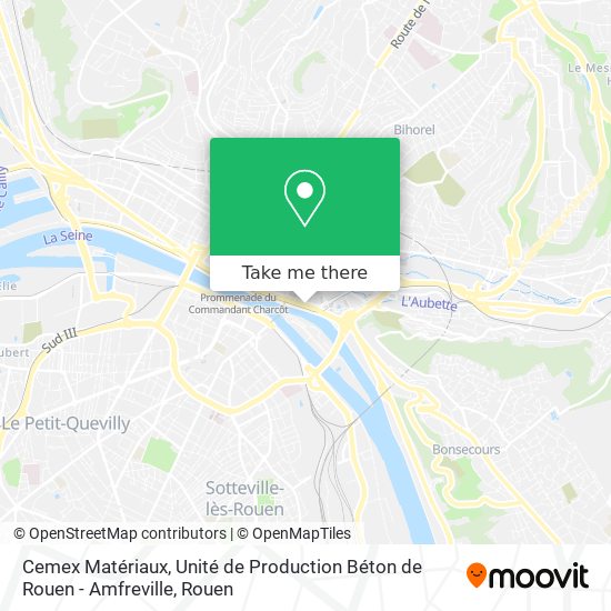 Cemex Matériaux, Unité de Production Béton de Rouen - Amfreville map