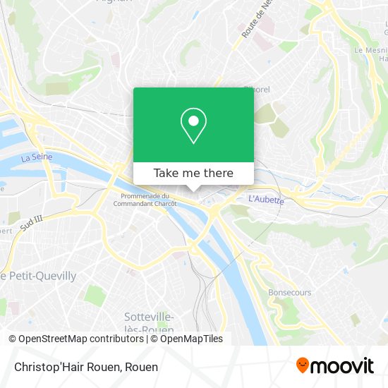 Mapa Christop'Hair Rouen