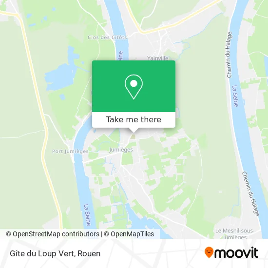 Gîte du Loup Vert map