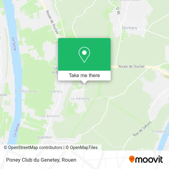 Poney Club du Genetey map