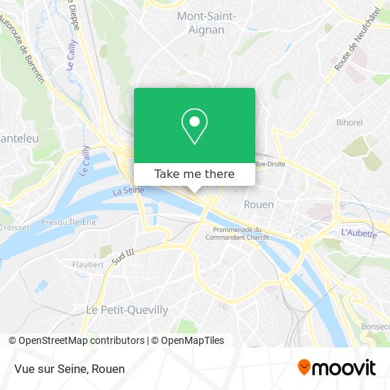 Mapa Vue sur Seine