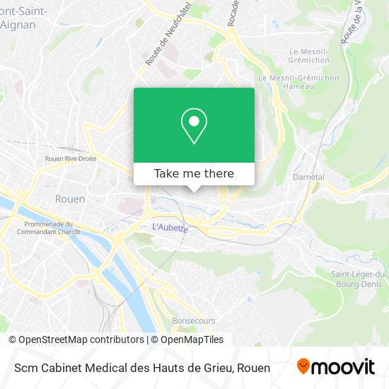 Scm Cabinet Medical des Hauts de Grieu map