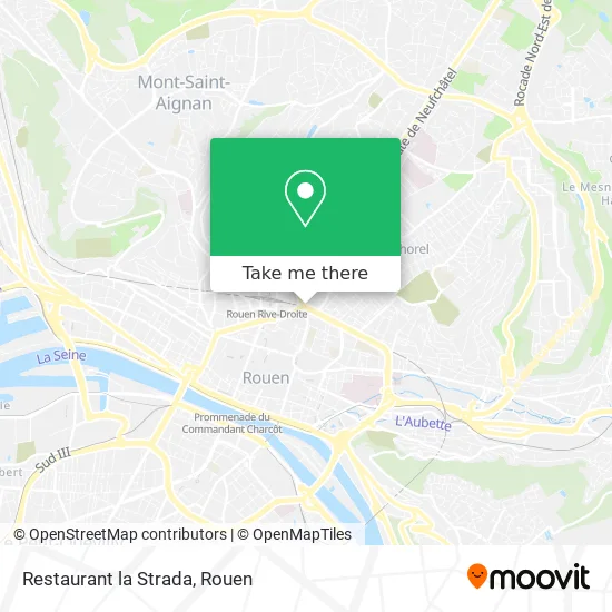 Restaurant la Strada map