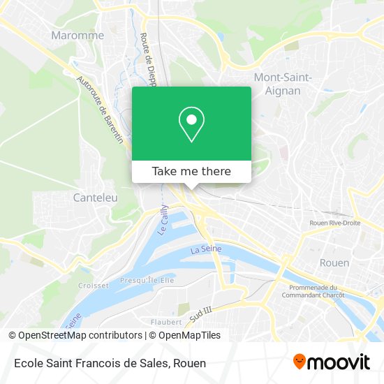 Mapa Ecole Saint Francois de Sales