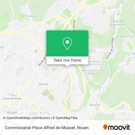 Commissariat Place Alfred de Musset map