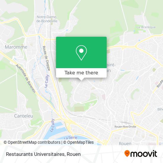 Restaurants Universitaires map