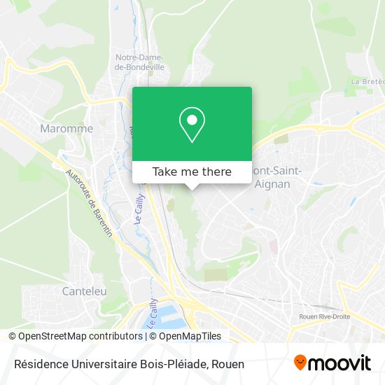 Résidence Universitaire Bois-Pléiade map