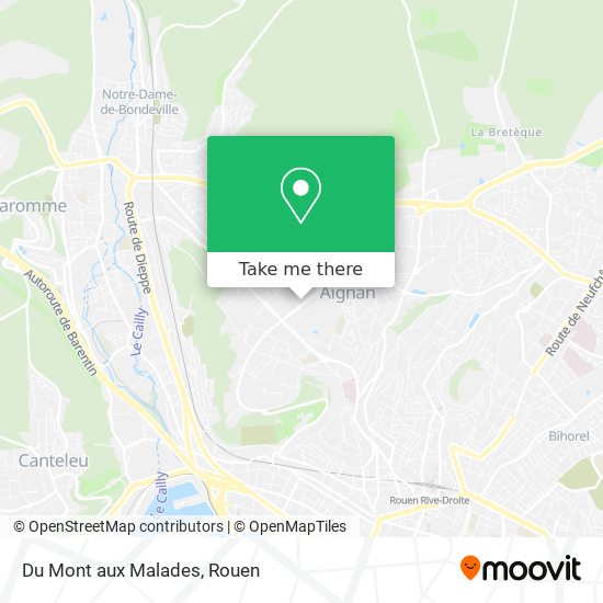 Du Mont aux Malades map