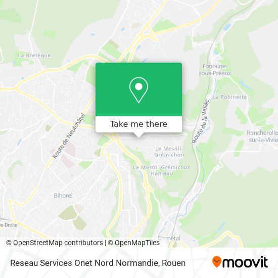 Reseau Services Onet Nord Normandie map
