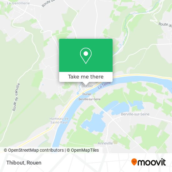 Mapa Thibout