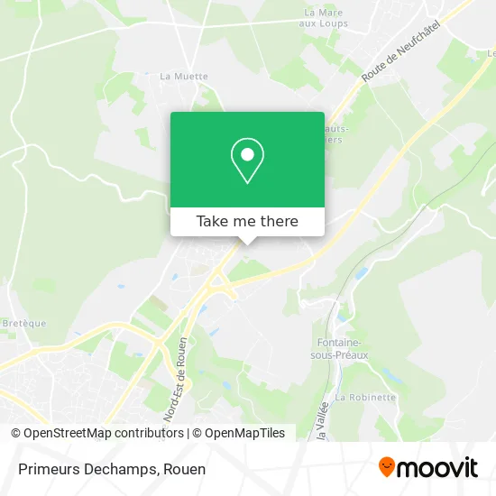 Primeurs Dechamps map