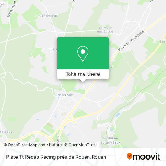 Piste Tt Recab Racing près de Rouen map