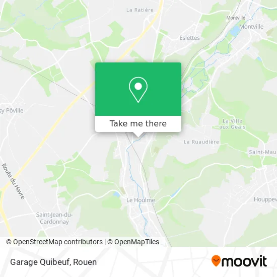 Garage Quibeuf map