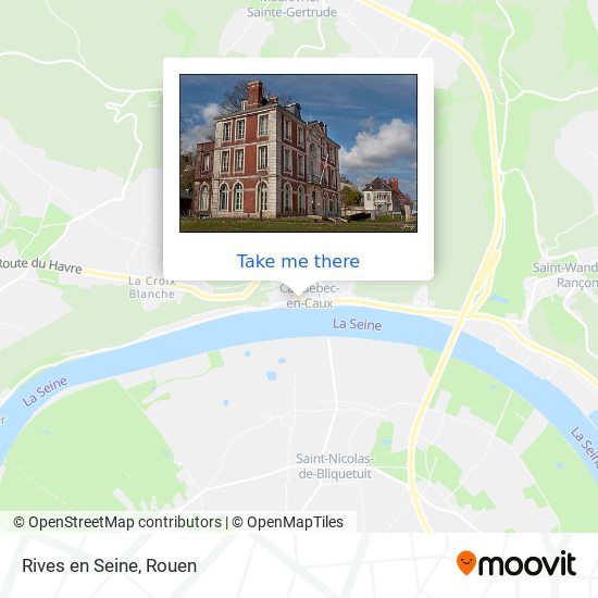 Rives en Seine map