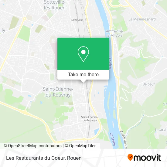 Les Restaurants du Coeur map