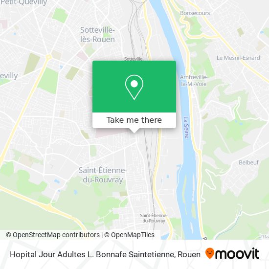 Mapa Hopital Jour Adultes L. Bonnafe Saintetienne