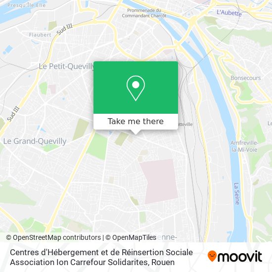 Mapa Centres d'Hébergement et de Réinsertion Sociale Association Ion Carrefour Solidarites