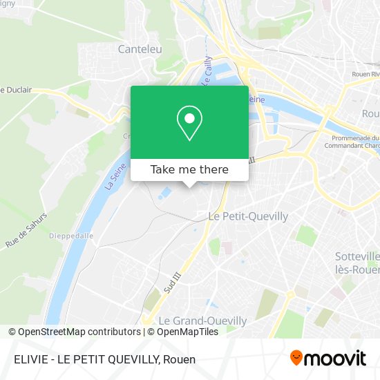 ELIVIE - LE PETIT QUEVILLY map
