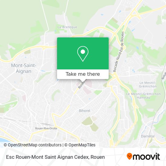 Mapa Esc Rouen-Mont Saint Aignan Cedex