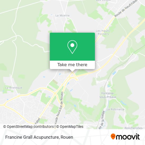 How to get to Francine Grall Acupuncture in Bois Guillaume by Bus