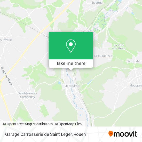 Mapa Garage Carrosserie de Saint Leger