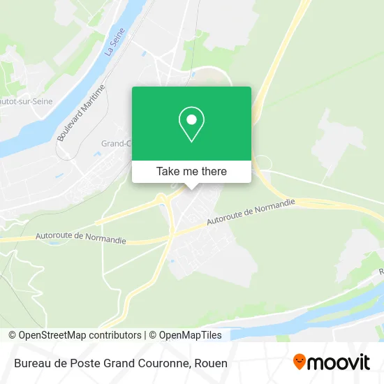 Bureau de Poste Grand Couronne map