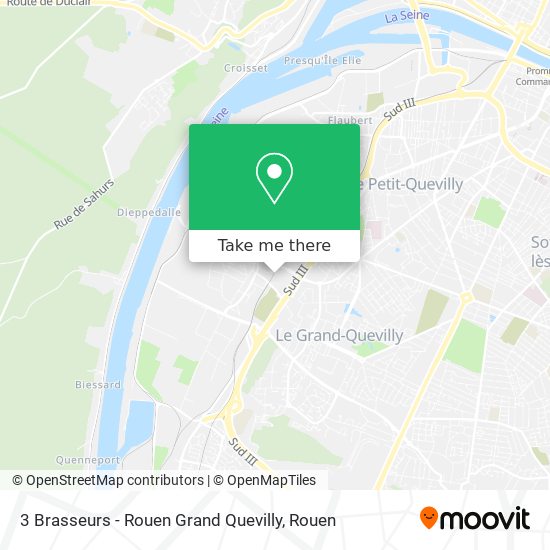 3 Brasseurs - Rouen Grand Quevilly map