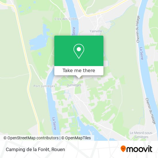 Mapa Camping de la Forêt