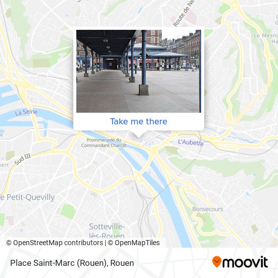 Mapa Place Saint-Marc (Rouen)