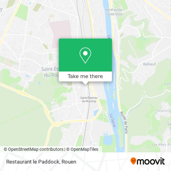 Restaurant le Paddock map