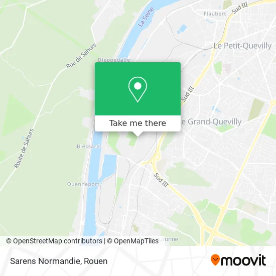 Sarens Normandie map