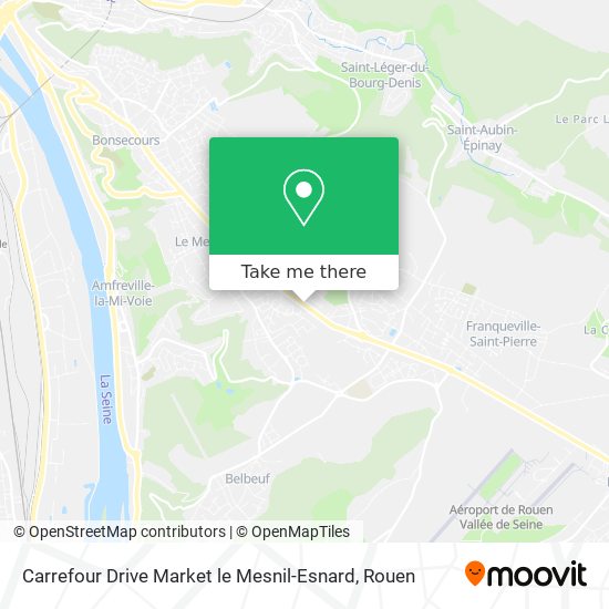 Mapa Carrefour Drive Market le Mesnil-Esnard