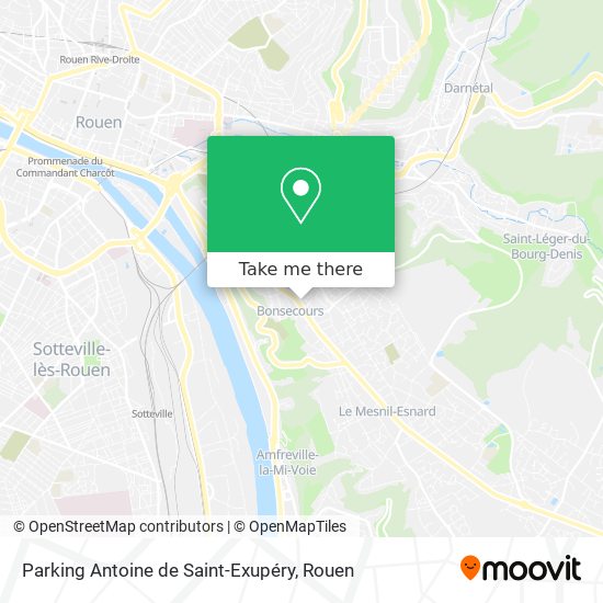 Parking Antoine de Saint-Exupéry map