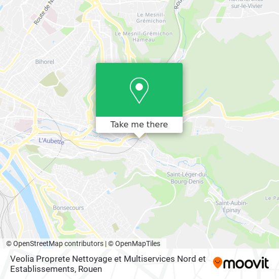 Veolia Proprete Nettoyage et Multiservices Nord et Establissements map
