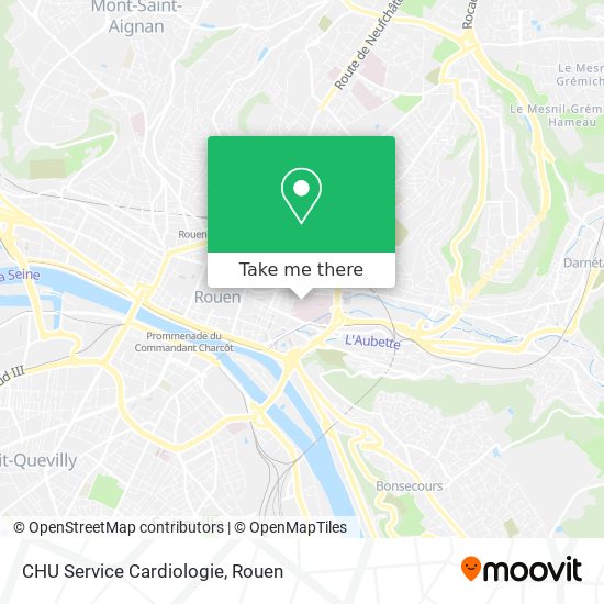 CHU Service Cardiologie map