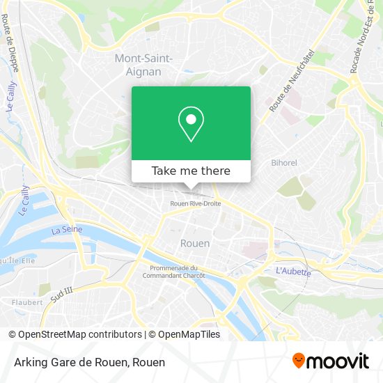 Arking Gare de Rouen map