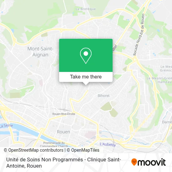 Unité de Soins Non Programmés - Clinique Saint-Antoine map