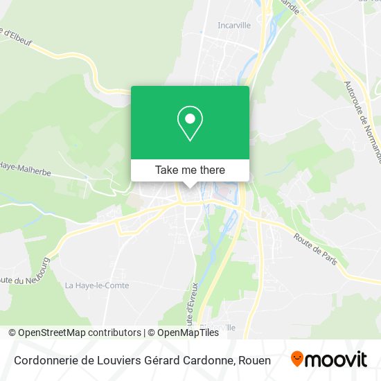 Mapa Cordonnerie de Louviers Gérard Cardonne