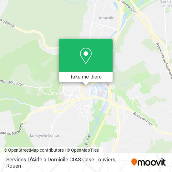 Services D'Aide à Domicile CIAS Case Louviers map