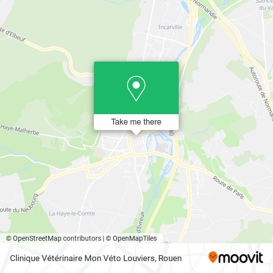 Clinique Vétérinaire Mon Véto Louviers map