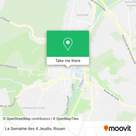 La Semaine des 4 Jeudis map