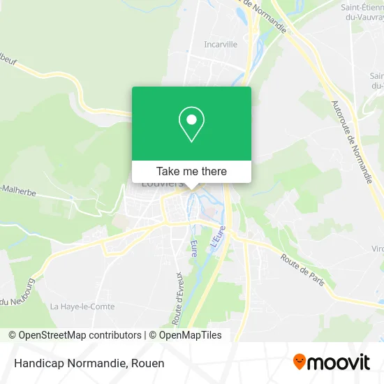 Handicap Normandie map