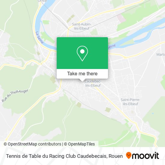 Tennis de Table du Racing Club Caudebecais map