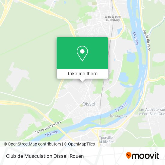 Mapa Club de Musculation Oissel