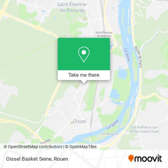 Oissel Basket Seine map