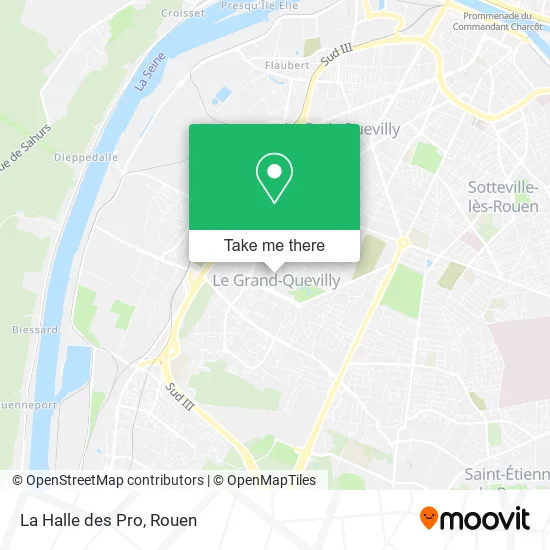 La Halle des Pro map