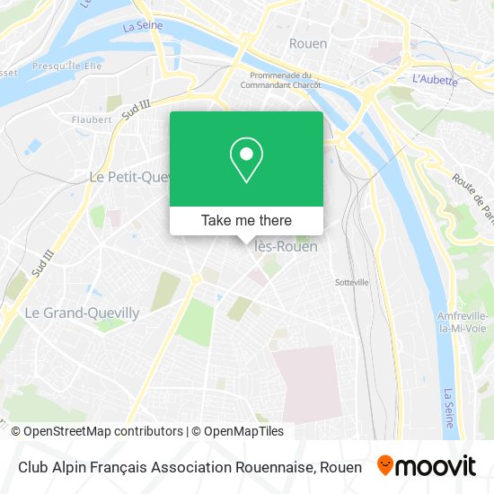 Club Alpin Français Association Rouennaise map