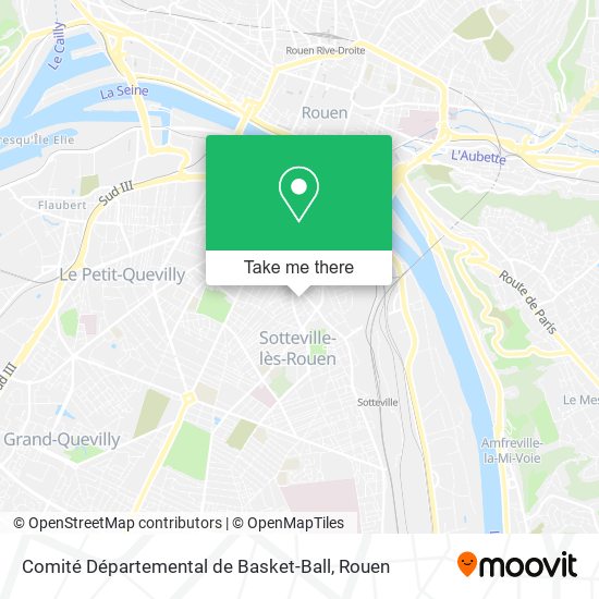 Comité Départemental de Basket-Ball map