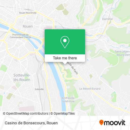 Mapa Casino de Bonsecours