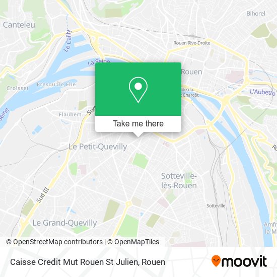 Mapa Caisse Credit Mut Rouen St Julien